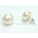 Countessa White Round Pearl Stud Earrings 10-11mm