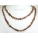 Ardent Chocolate Brown Baroque Pearl Long Necklace 6-8mm_41inch