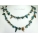 Ardent Teal Green White Baroque & Blister Pearl Long Necklace 6-20mm_44inch