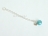 Something Blue - Sterling Silver Extension Chain with Blue Pearl