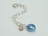 Royal Blue Pearl & Sterling Silver Extension Chain