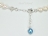 Royal Blue Pearl & Sterling Silver Extension Chain