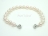Classic White Roundish Pearl Bracelet with Magnetic Clasp 7-8mm