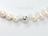 Classic White Roundish Pearl Necklace with Magnetic Clasp 7-8mm