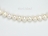 Classic White Roundish Pearl Necklace 7-7.5mm with T-bar Clasp