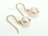 9ct Gold Freshwater White Pearl Drop Earrings 8-9mm