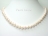 Classic White Roundish Pearl Necklace with Magnetic Clasp 8-8.5mm
