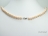 Classic Peach Roundish Pearl Necklace 7-7.5mm