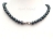 Classic Peacock Black Near Round Pearl Necklace 8-8.5mm