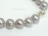 Classic Silver Grey Near Round Pearl Bracelet 7-7.5mm