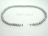 Classic Silver Grey Freshwater Pearl Necklace with Magnetic Clasp 