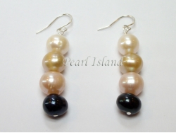 Harmony Sandy LBW Roundish Pearl Earrings 8-8.5mm