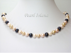 Harmony Sandy LBW Roundish Pearl Necklace 8-8.5mm