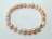 Harmony Lavender Peach White Roundish Pearl Bracelet_7-8mm