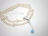 Countessa 2-Row White Big and Mini Pearl Bracelet with Something Blue