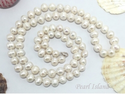 36 Inch Countessa Long Rope Pearl Necklace 9mm White