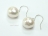 Bridal Pearls - Countessa White Round Circle Pearl Earrings 9-10mm