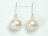 Bridal Pearls - Countessa White Round Circle Pearl Earrings 9-10mm