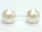 Countessa White Round Pearl Stud Earrings 10-11mm