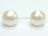 Bridal Pearls - Countessa White Roundish Pearl Stud Earrings 10-11mm