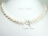 Countessa White Freshwater Circle Pearl Necklace 9-10mm