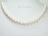 Countessa White Circle Pearl Necklace with Magnetic Clasp 