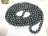 64-66 Inch Countessa Peacock Green Circle Pearl Long Rope Necklace 8-9mm