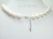 Countessa Large White Oval Pearl Necklace (12mm) with extension chain