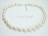 Countessa Large White Oval Pearl Necklace (12mm) with extension chain