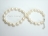 Countessa Large White Oval Pearl Necklace (12mm) with extension chain
