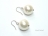 Utopia Ivory Shell Pearl Earrings 14mm