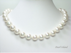 Utopia White Shell Pearl Necklace 14mm