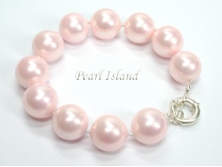 Utopia Pink Shell Pearl Bracelet