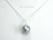Utopia Silver Grey Shell Pearl Pendant 14mm