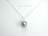 Utopia Silver Grey Shell Pearl Pendant 14mm