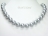 Utopia Silver Grey Shell Pearl Necklace with Magnetic Clasp