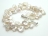 Princess 2-Row White Keshi Pearl Bracelet 10-12mm