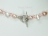 Princess Peach Oval & Keshi Pearl Crystal Necklace with Toggle Clasp