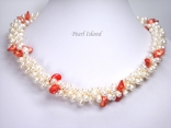 Bridal Pearls - Elegance 3-Row RW Pearl Necklace