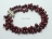 Stylish 2-Row Wine Oval Pearl Bracelet