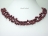 Stylish 2-Row Wine Oval Pearl Necklace