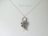 Stylish Silver Leaf & White Pearl Pendant 