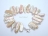 Dragon Tooth Pink & White Big Biwa Pearl Bracelet 18-26mm