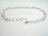 Art Deco White Coin Pearl Necklace with Magnetic Clasp