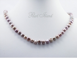 Enchanting Grey Baroque Pearl Necklace with Toggle Clasp