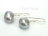 Large Silver Grey Baroque Pearl Earrings