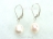 Quality White Baroque Pearl Earrings 10-10.5mm