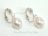 Quality White Baroque Pearl Earrings 10-10.5mm