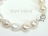 Large AA White Baroque Pearl Bracelet