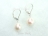 White Baroque Pearl Clip on or Lever back Earrings 10-10.5mm